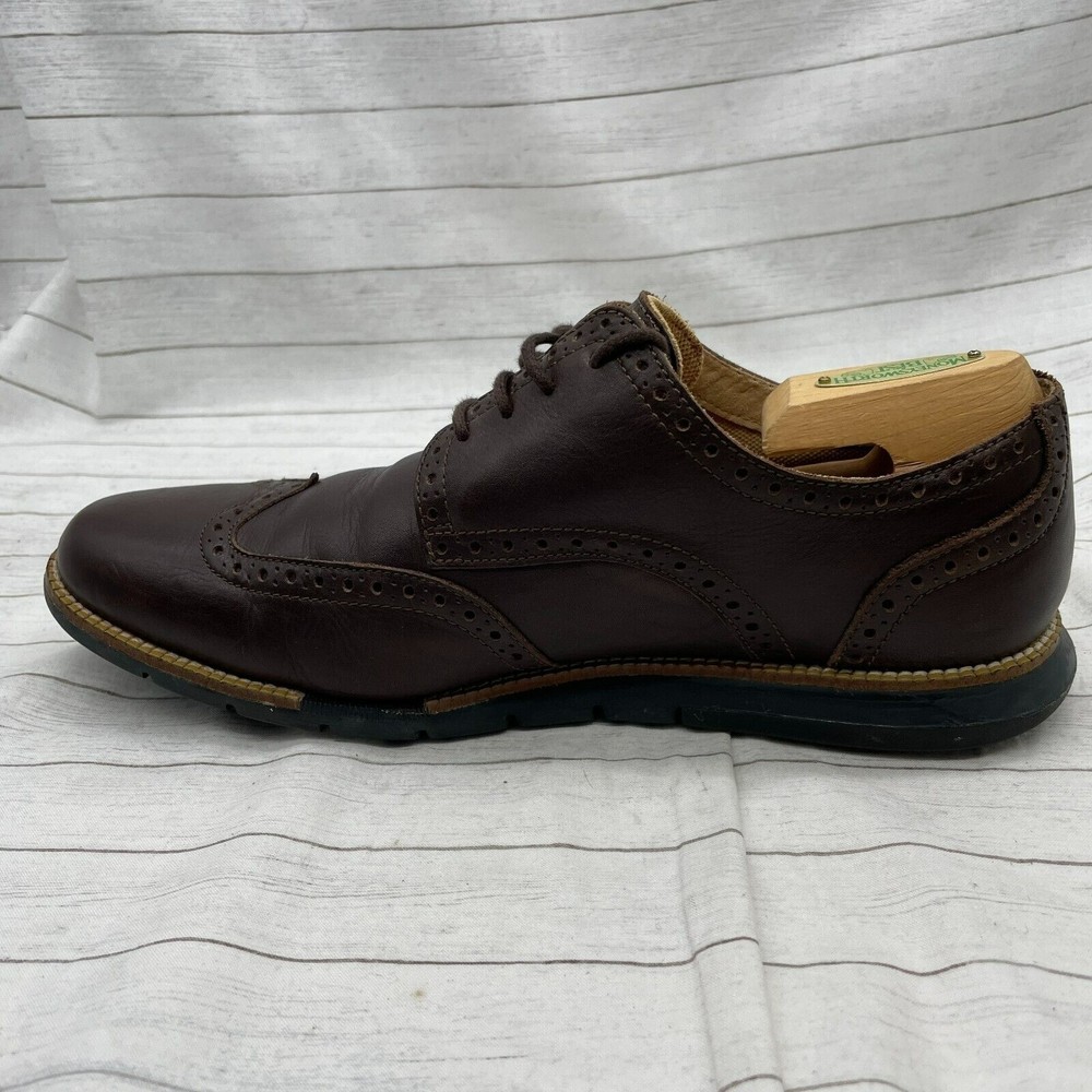Cole Haan Brown Classic Leather Oxfords - Picture 3 of 11